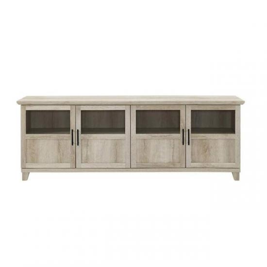TV glass wood console